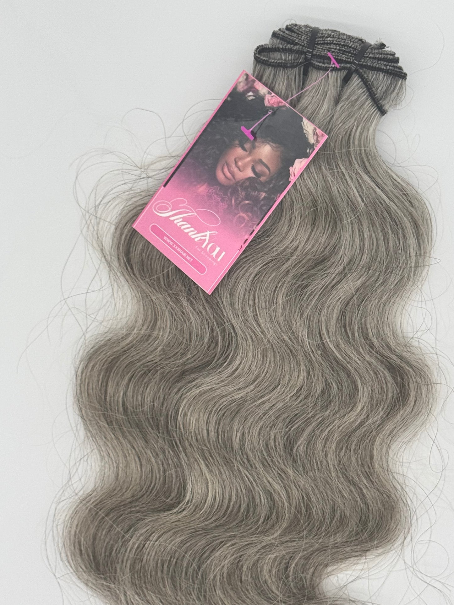 16” Grey Raw Indian Human Hair Bundle