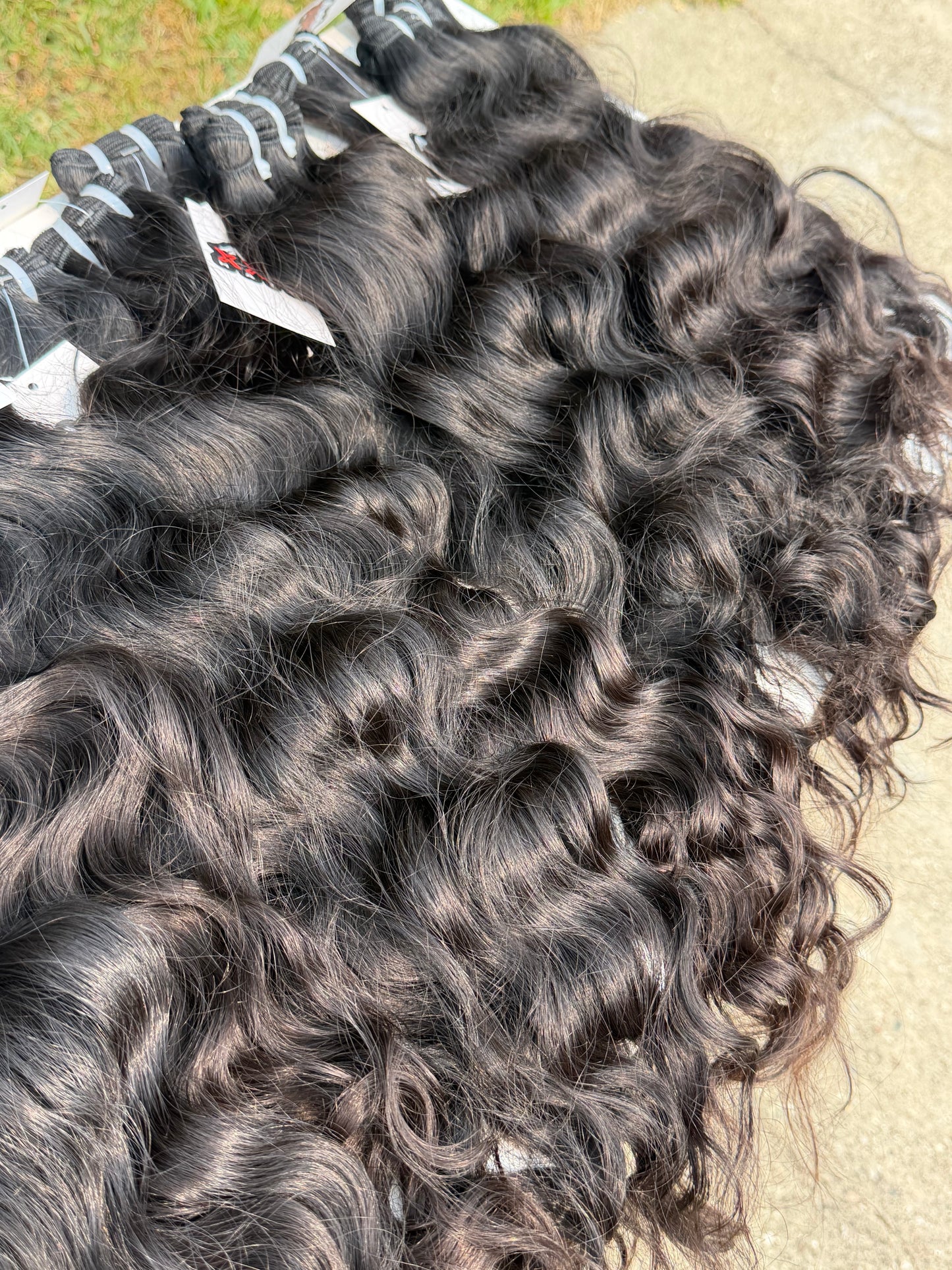 18” Raw Indian Wavy Human Hair Bundle