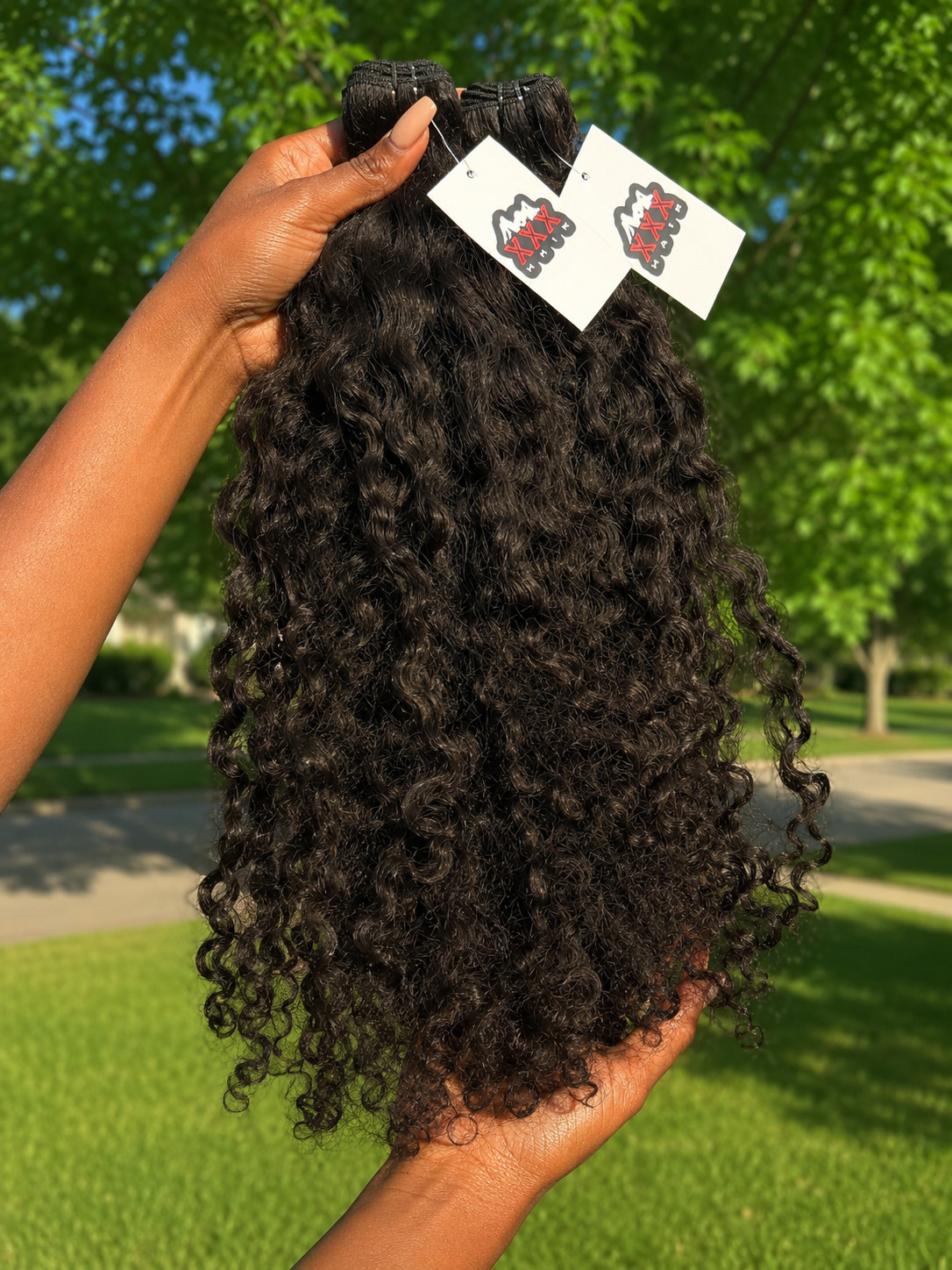 2 Bundles Of Raw Burmese Curly 26”26” Hair Deal