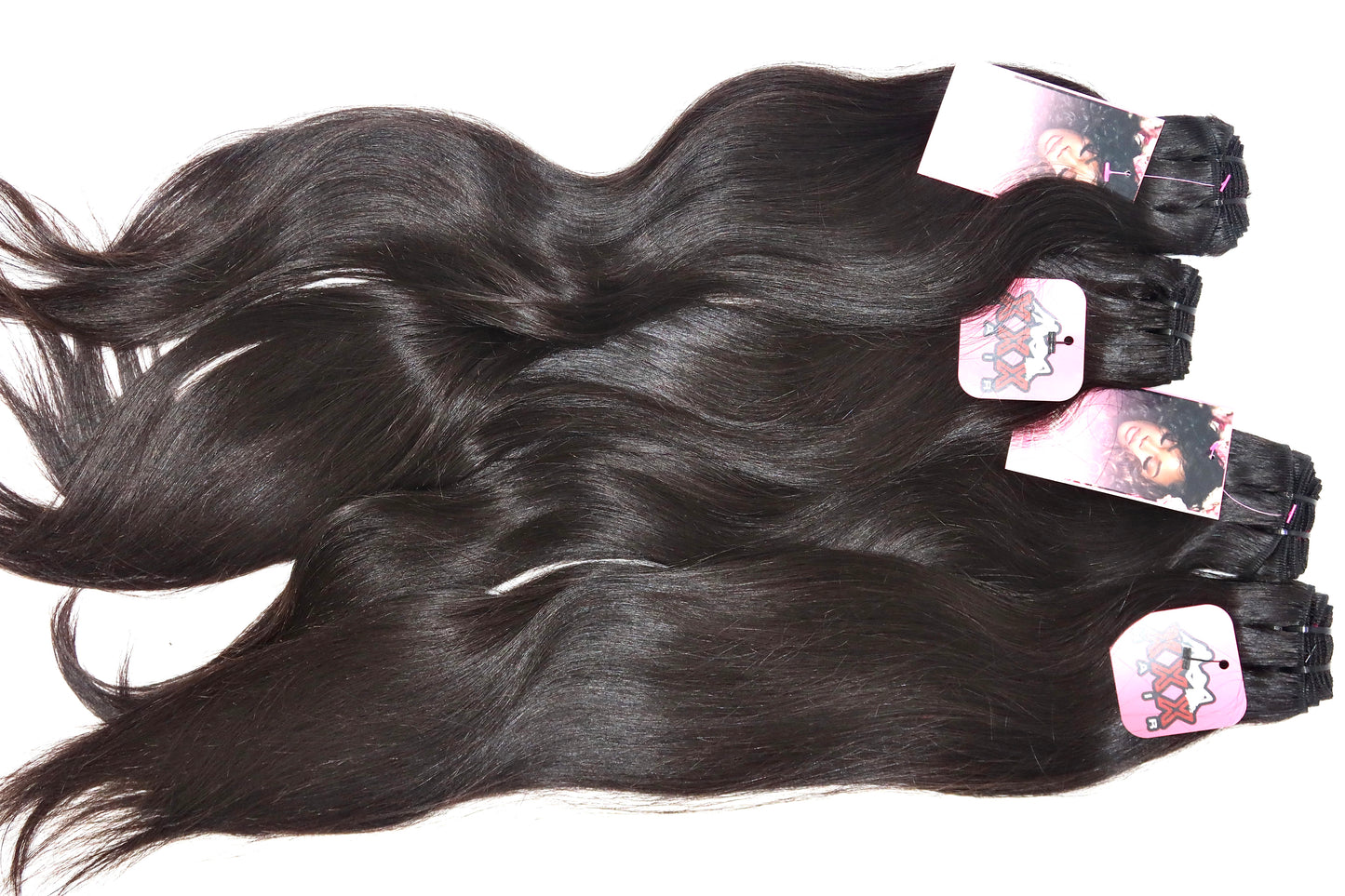 22” Raw Indian Straight Human Hair Bundle