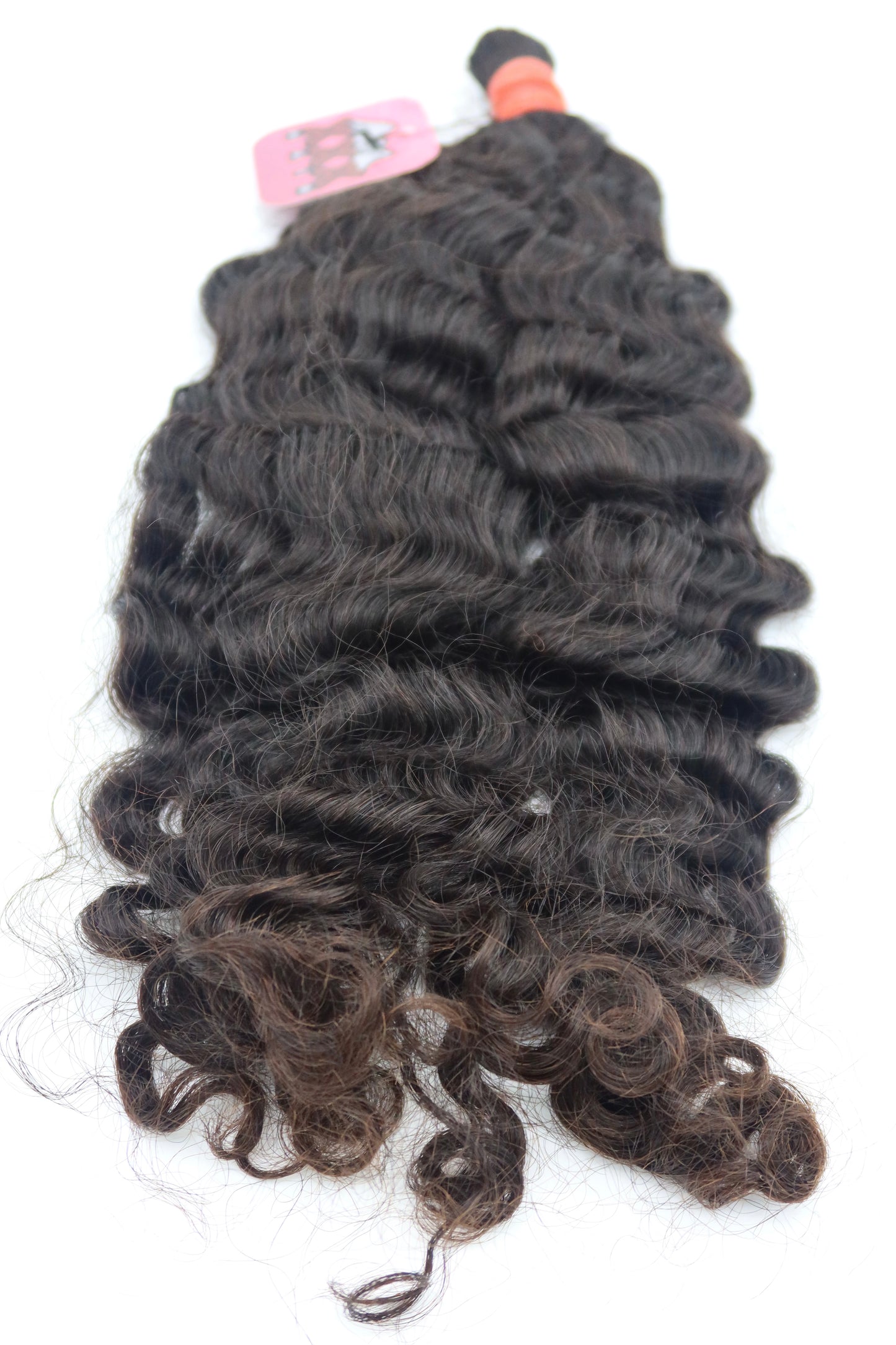 28” Burmese Curly Bulk Braiding Human Hair Bundle
