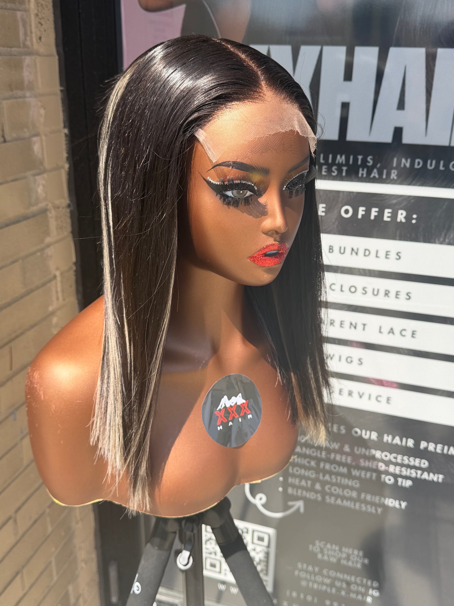 12” Virgin Human Hair 5*5 HD Lace Closure Wig