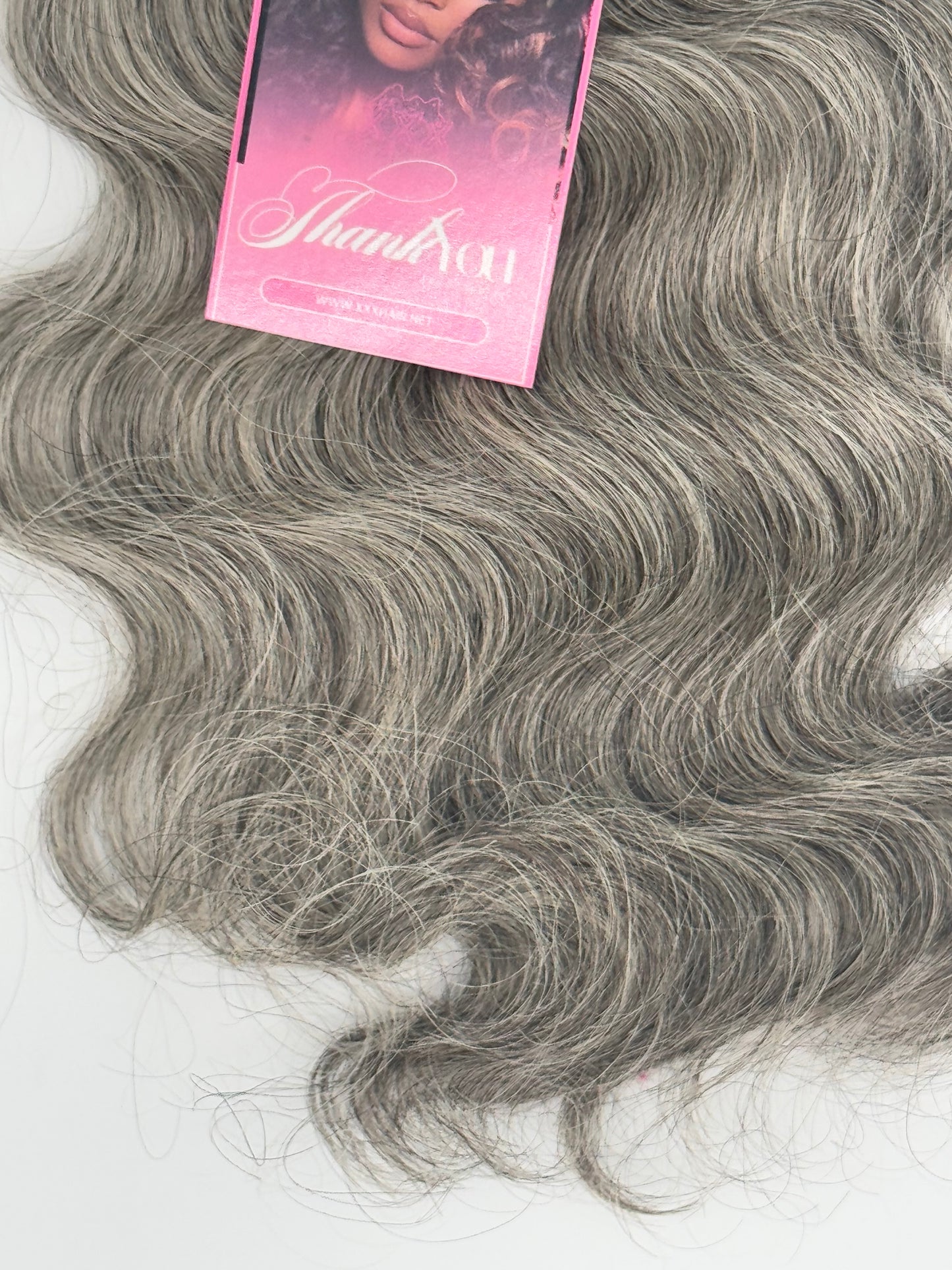 12” Grey Raw Indian Human Hair Bundle