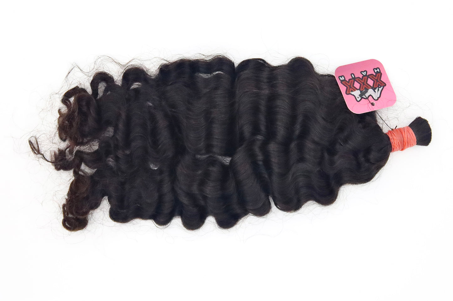 28” Burmese Curly Bulk Braiding Human Hair Bundle