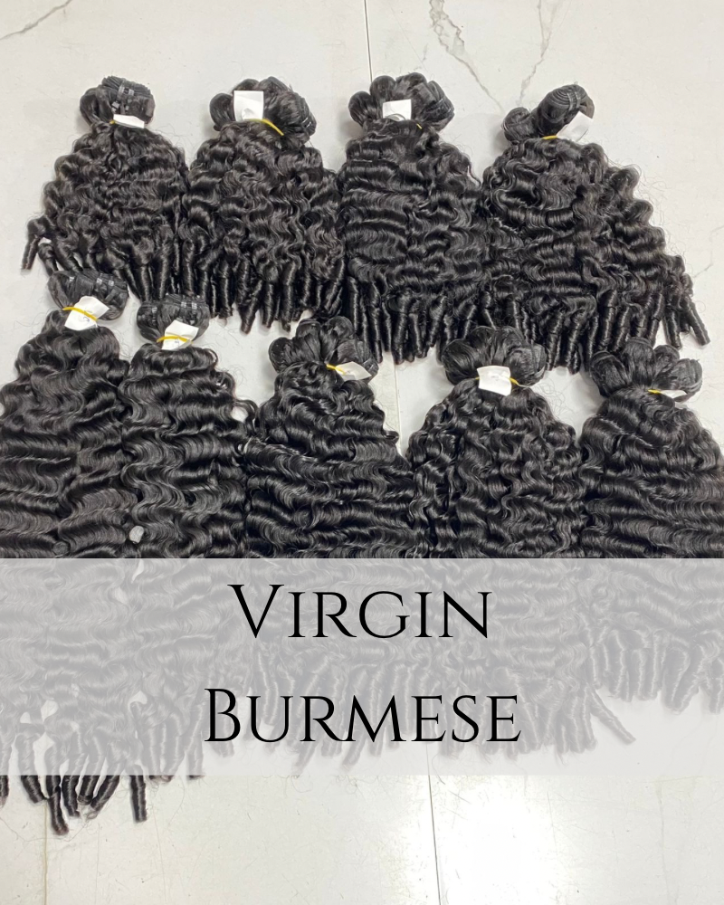 Virgin Burmese Curly Hair Bundles