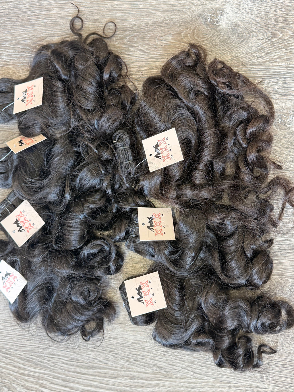 18” Temple Raw Indian Wavy Curly Human Hair Bundle