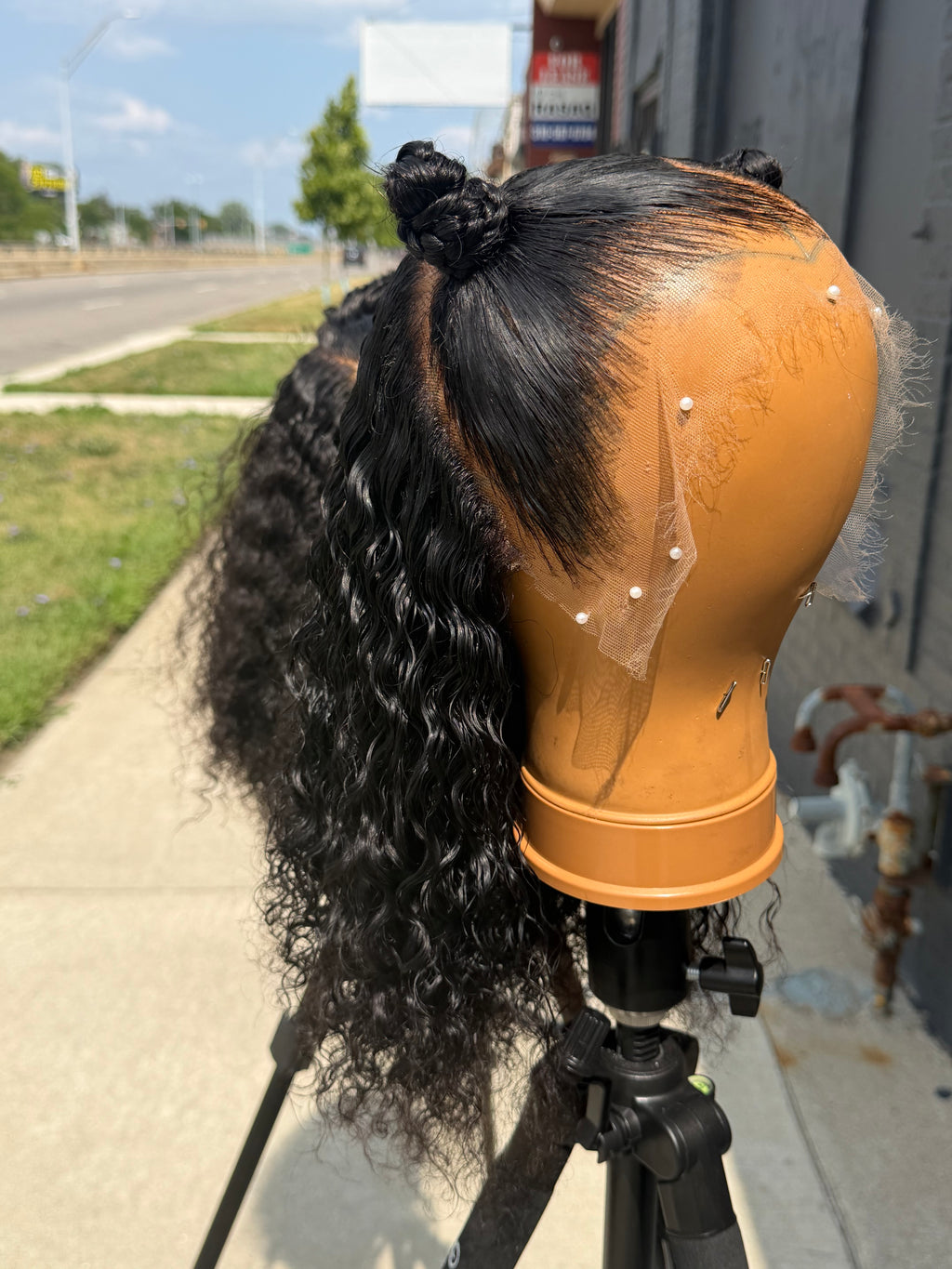 12” Virgin Spanish Curly HD 13*6 Lace Frontal Human Hair Wig