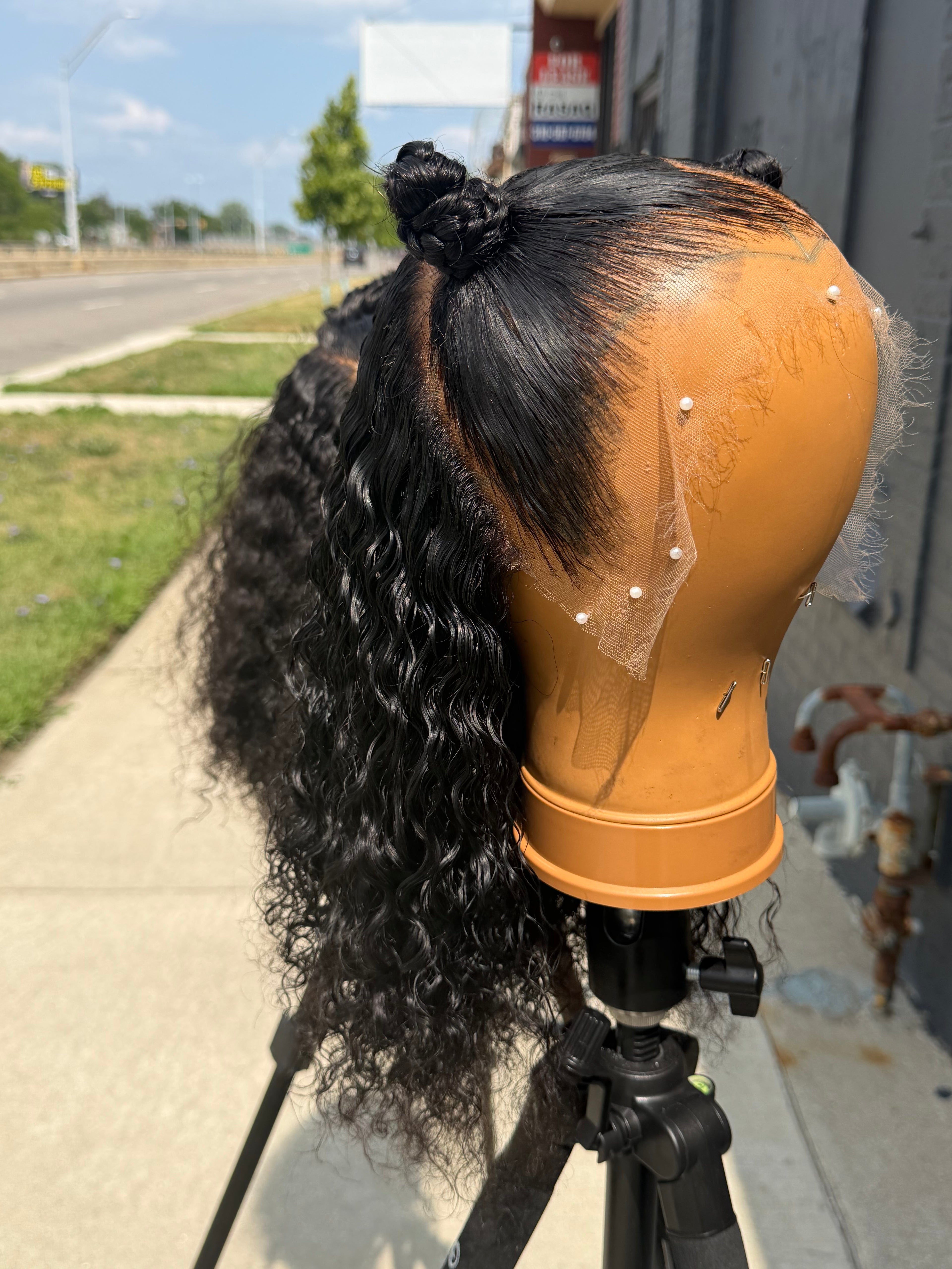12” Virgin Spanish Curly HD 13*6 Lace Frontal Human Hair Wig