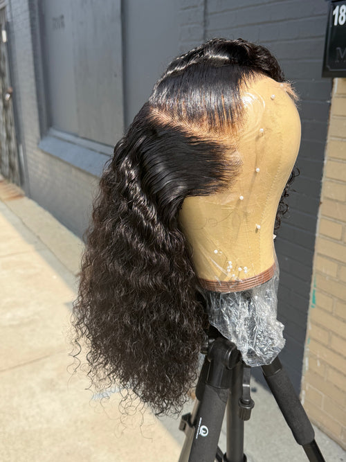 12” Virgin Spanish Curly HD 13*6 Lace Frontal Human Hair Wig