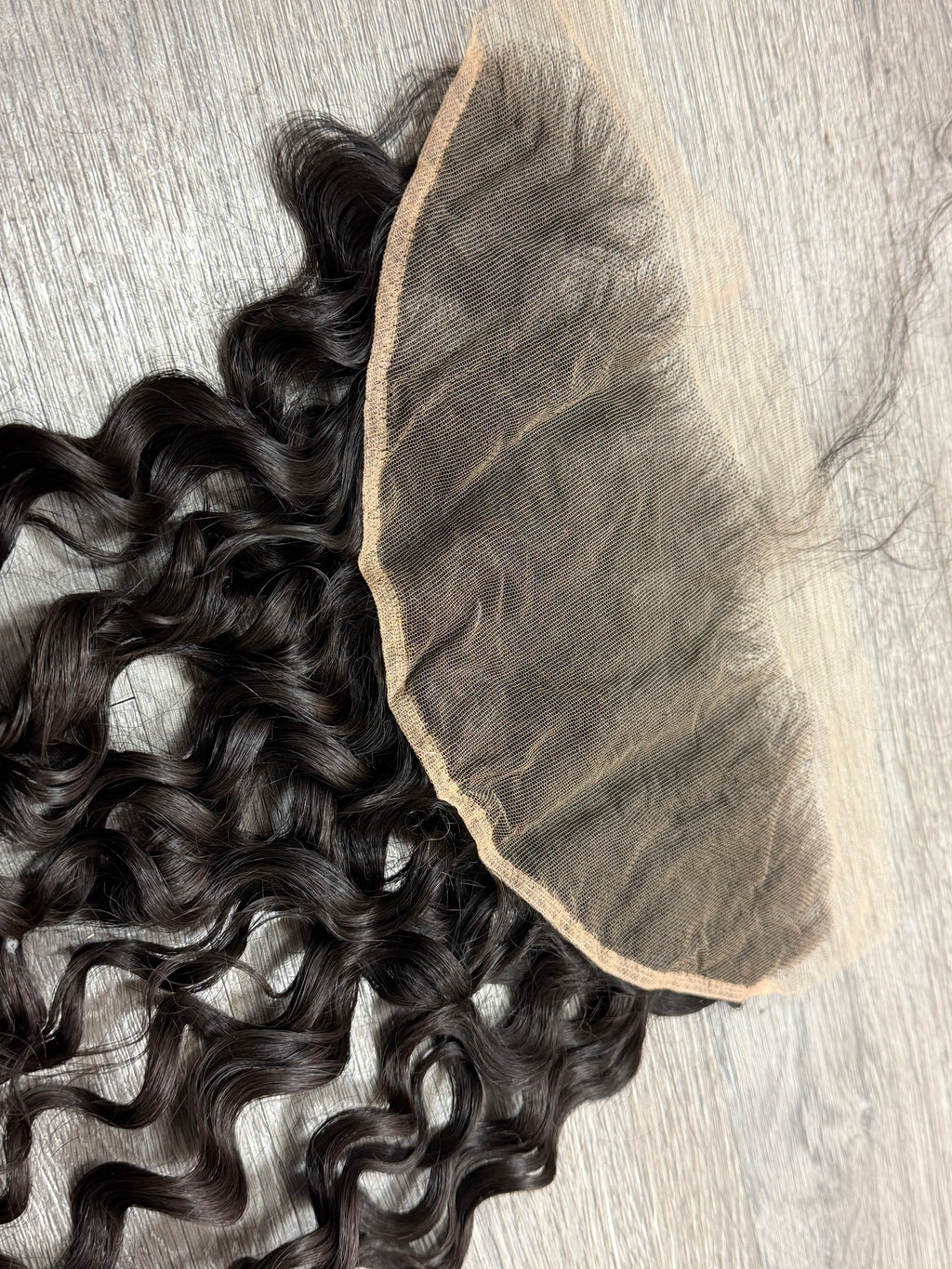 16” Raw Indian Curly HD 13*6 Lace Frontal