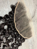 16” Raw Indian Curly HD 13*6 Lace Frontal