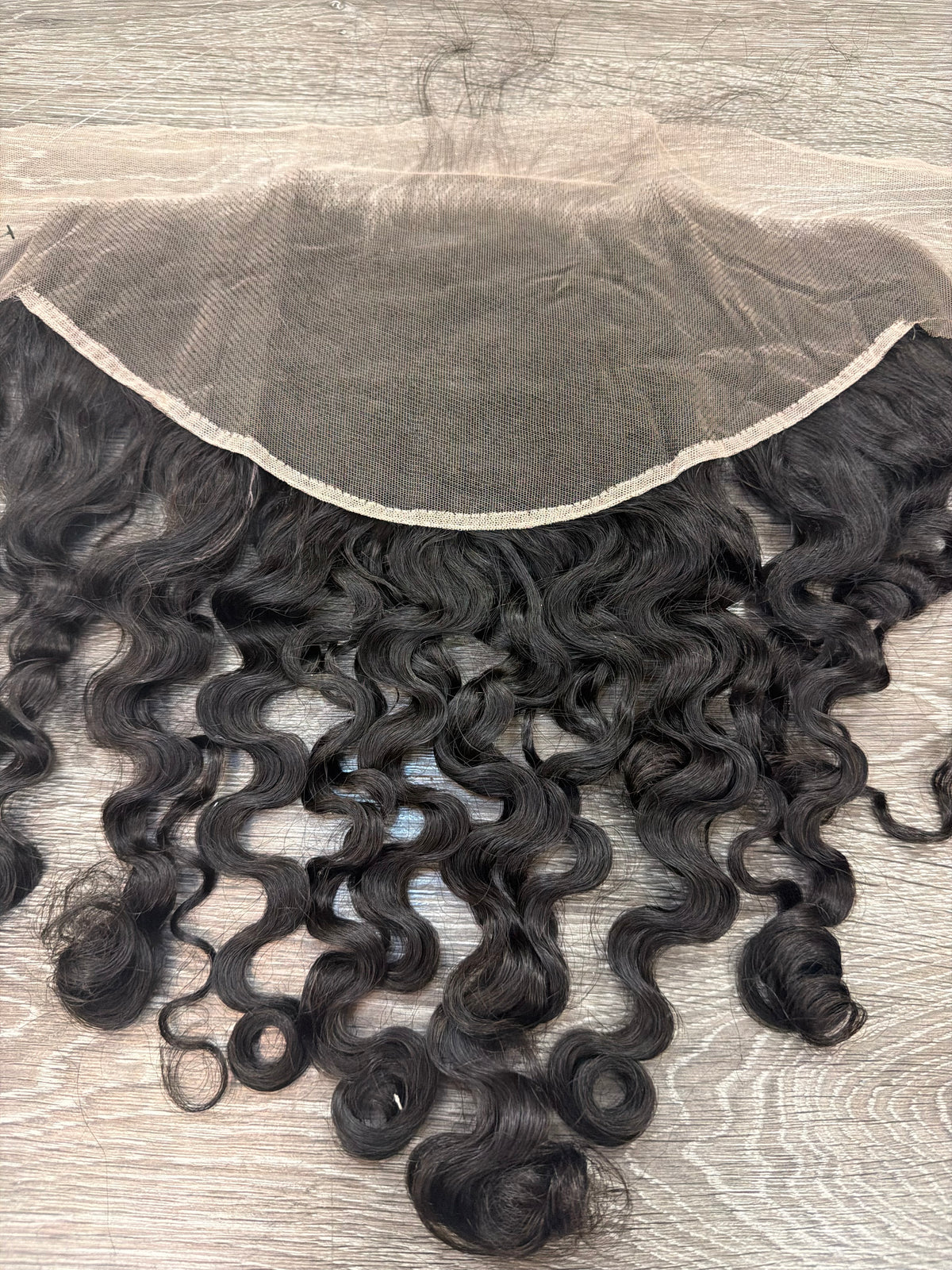 18” Virgin Indian Curly HD 13*6 Lace Frontal