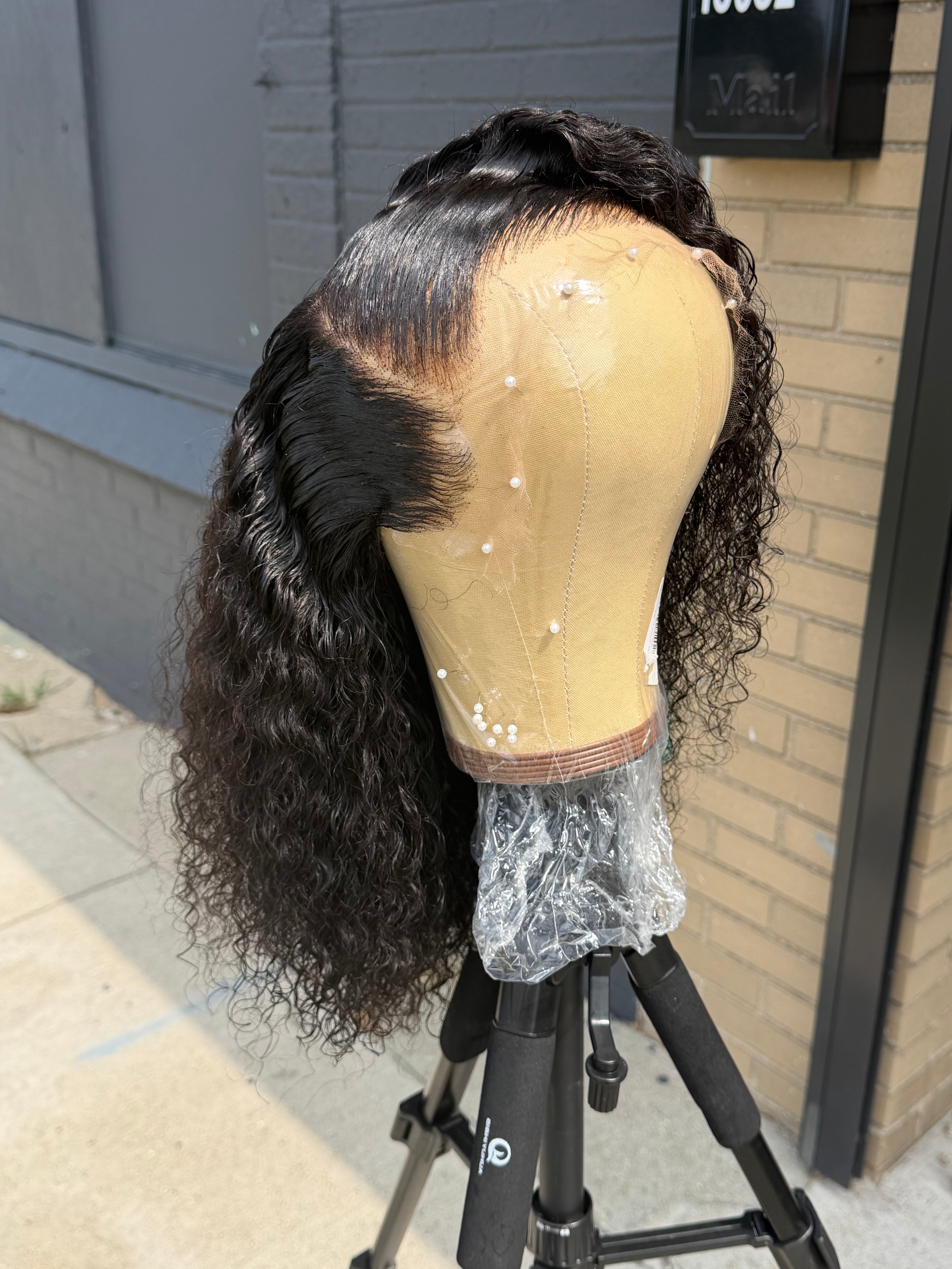 12” Virgin Spanish Curly HD 13*6 Lace Frontal Human Hair Wig