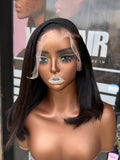 12” Virgin Cambodian Straight HD 13*6 Lace Frontal Human Hair Wig