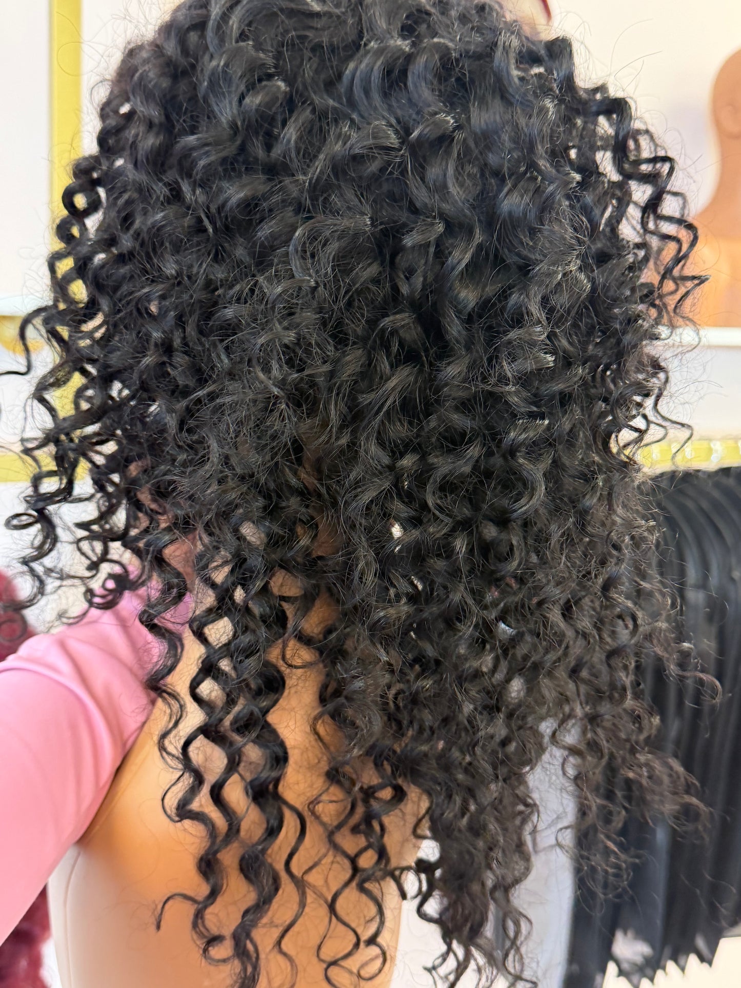 12” Quick Wig Curly Human Hair Wig