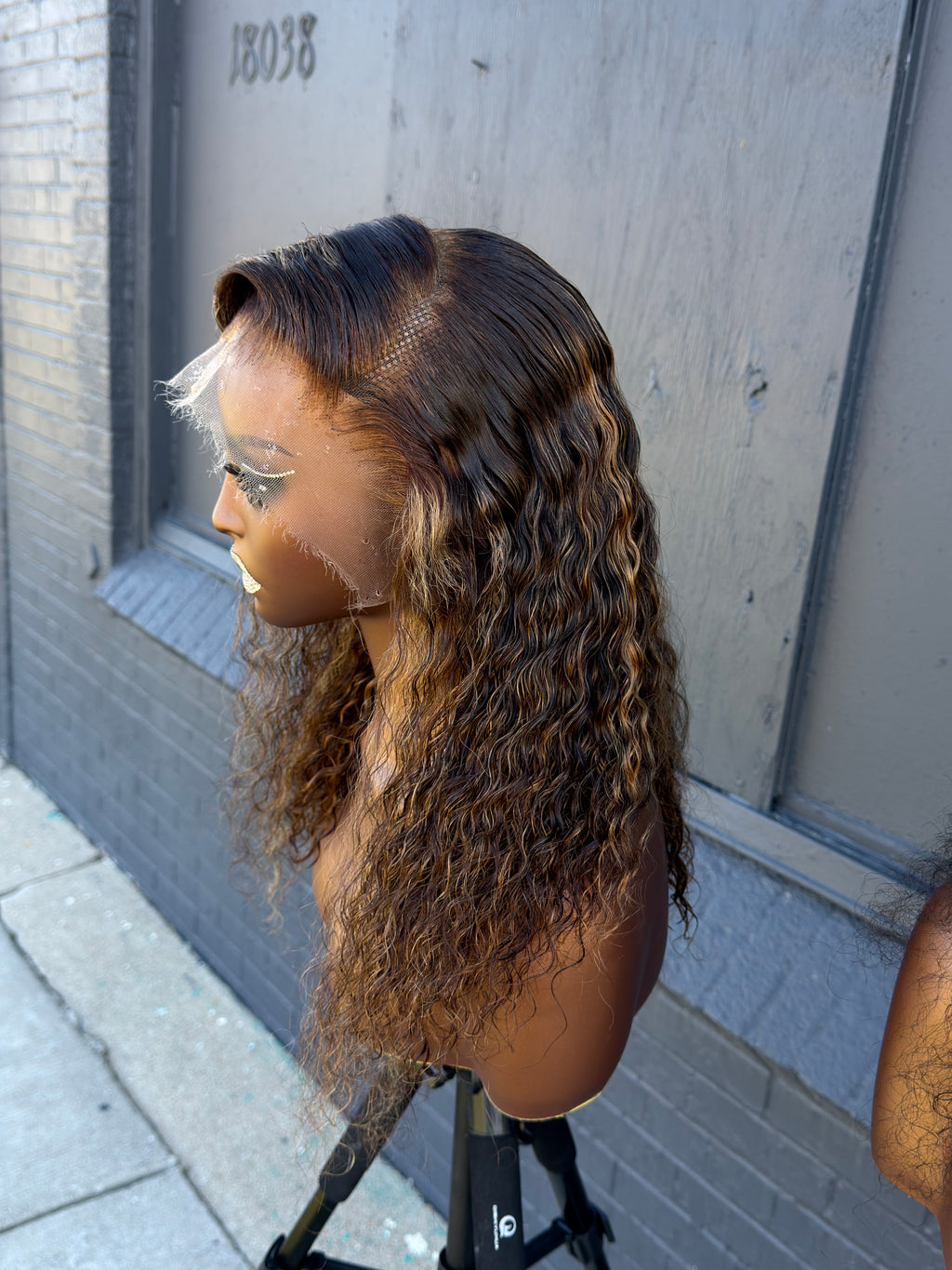 14” Virgin Spanish Curly 13*6 HD Frontal Lace Human Hair Wig