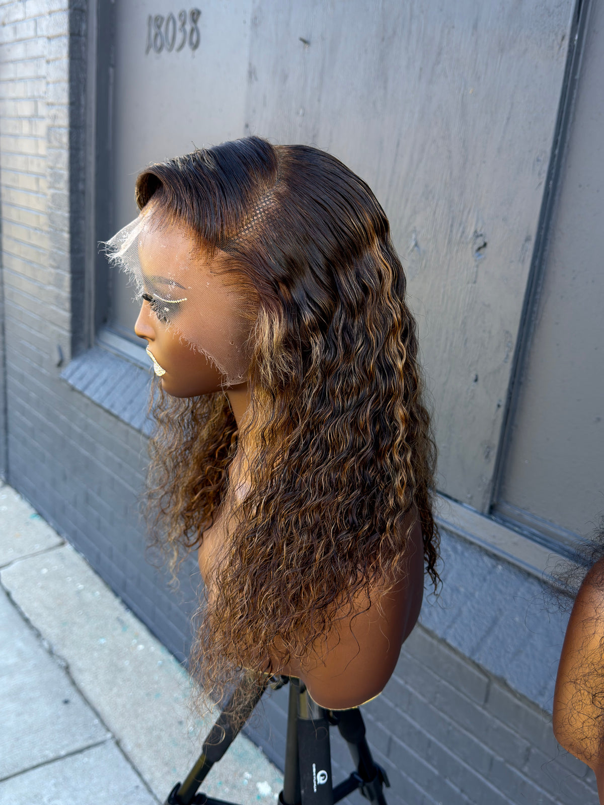 14” Virgin Spanish Curly 13*6 HD Frontal Lace Human Hair Wig