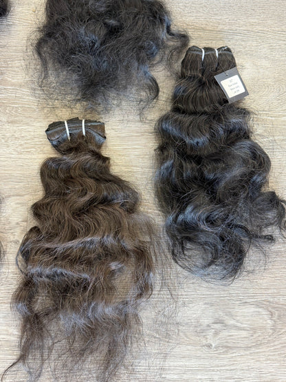 20” Raw Indian Wavy Human Hair Bundle (SALE)