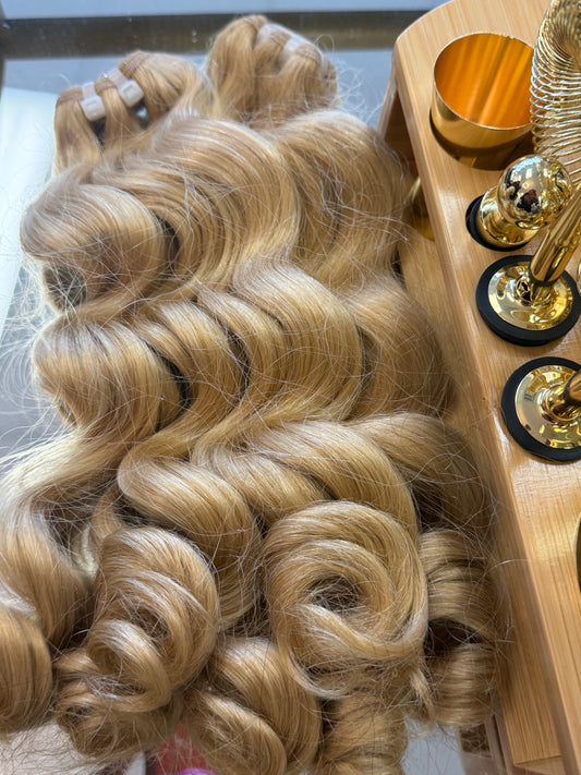2 Bundles Raw Russian Blonde Bouncy Hair Deal 20”20”