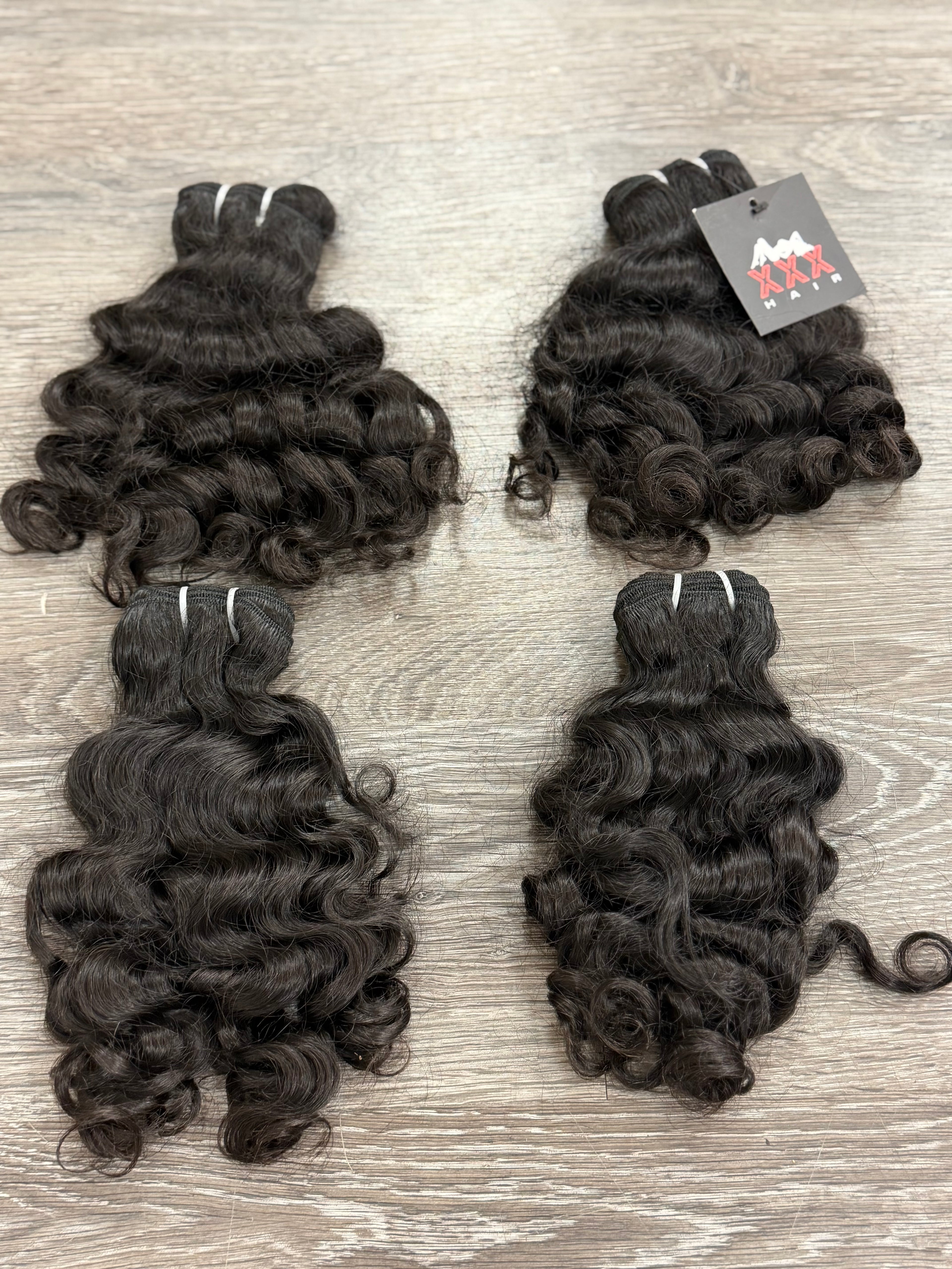 16” Raw South Indian Curly Unprocessed Human Hair Bundle