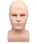 Male Foam Mannequin Head for Wigs Hats Headphones Masks Display