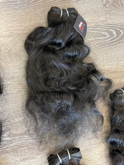 20” Raw Indian Wavy Human Hair Bundle (SALE)
