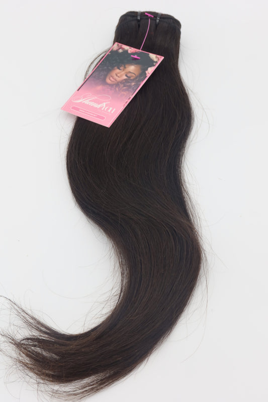 14” Raw Indian Straight Human Hair Bundle