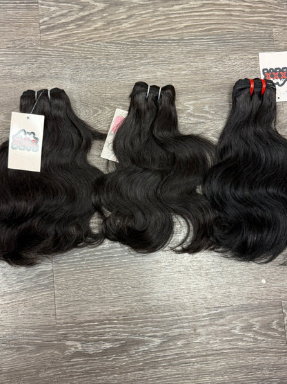 3 Bundles Of Virgin Brazilian Body Wave Hair Deal 12”12”12”