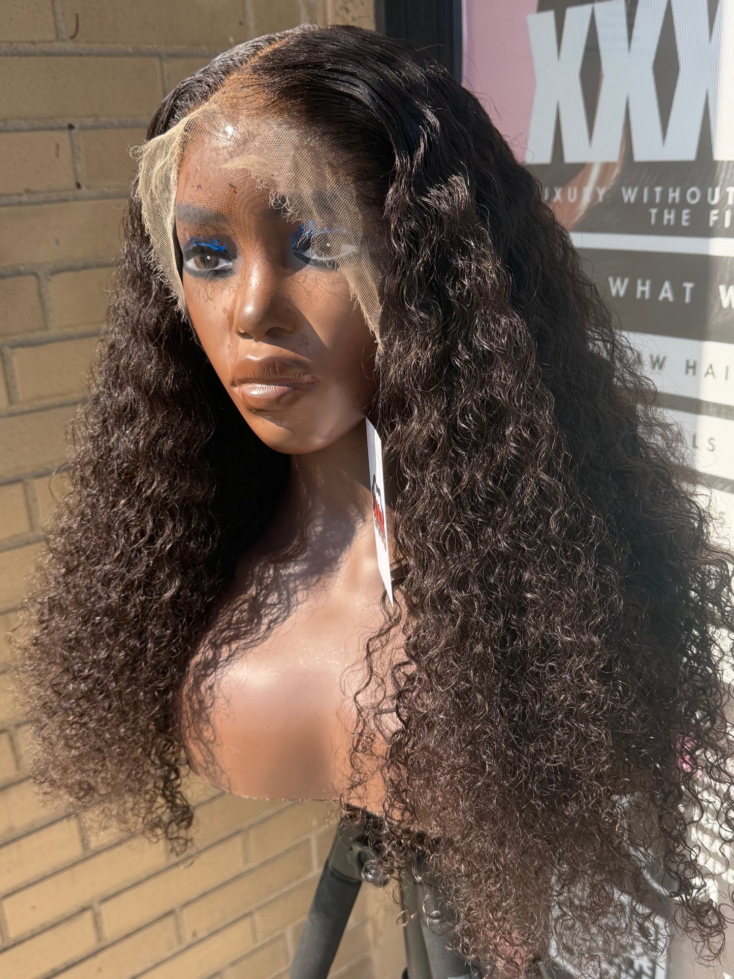 18” Raw Burmese Curly HD 13*6 Lace Frontal Wig