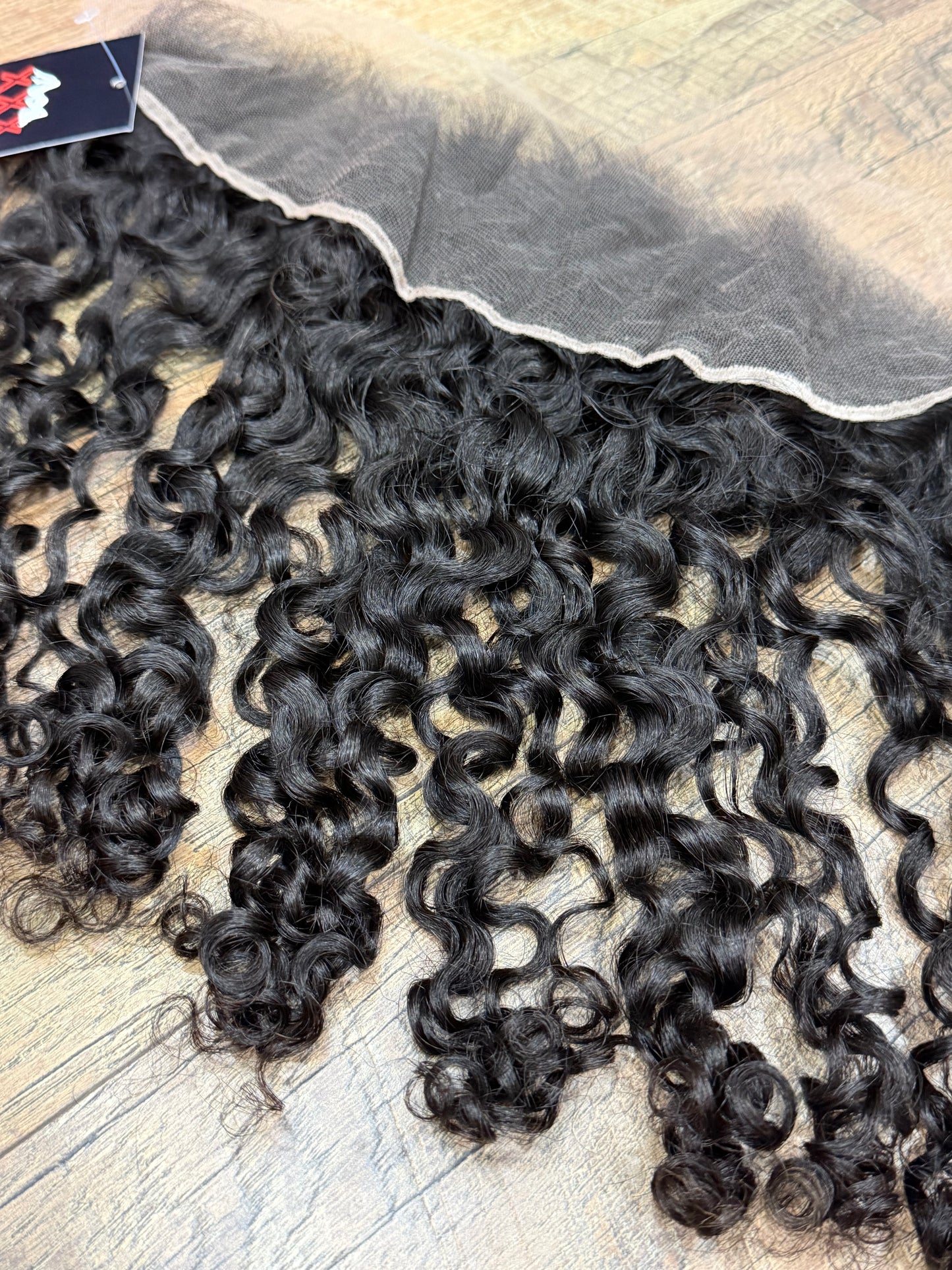 18” HD 13*4 Raw Burmese Curly Lace Frontal