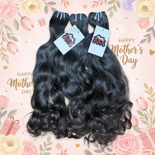 3 Bundles Of Raw Indonesian Natural Wave Hair 18”18”20” Deal