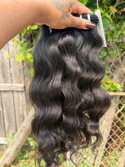 3 Bundles Of Raw Indian Wavy Human Hair Deal 18”20”22”