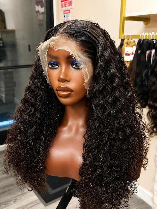 18” Raw Burmese Curly HD 13*6 Lace Frontal Wig