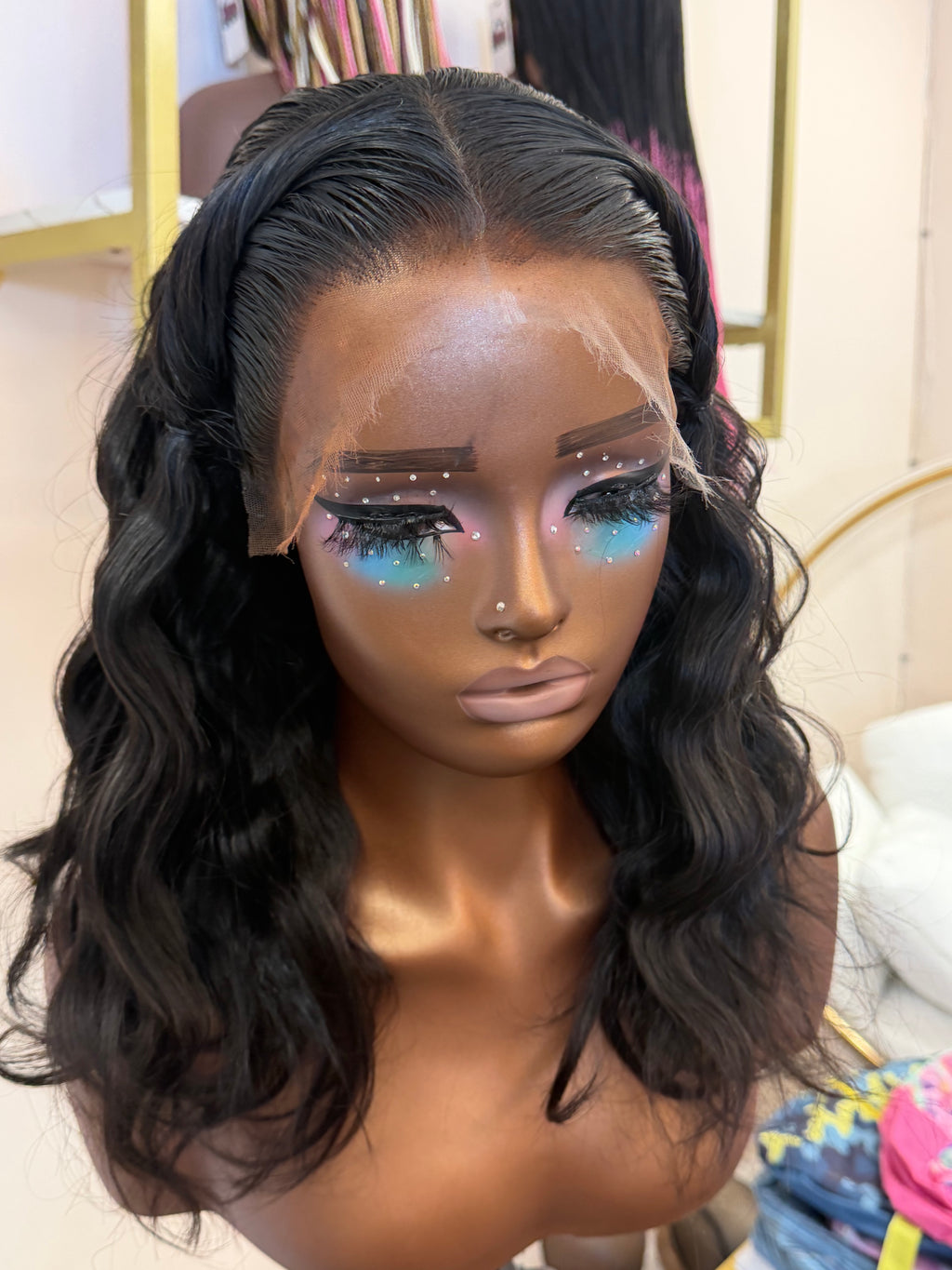 12” Virgin Brazilian Straight HD 13*4 Lace Frontal Human Hair Wig