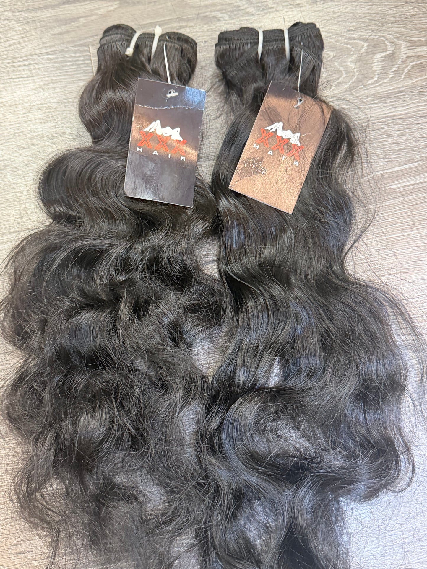2 Bundles Raw Indian Wavy Curly Single Donor Hair Deal 20”20”
