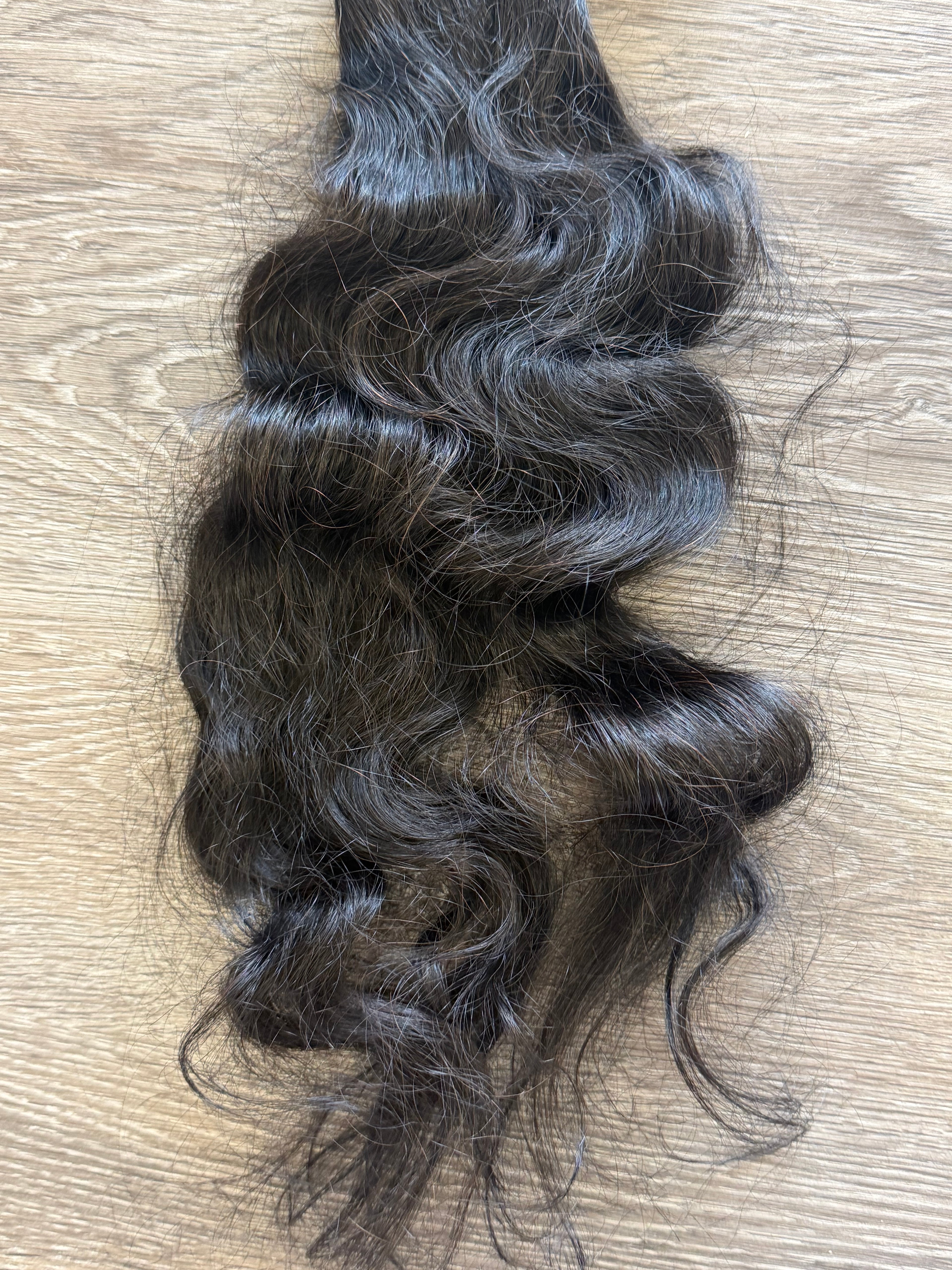 22” Raw Indian Wavy Human Hair Bundle (SALE)