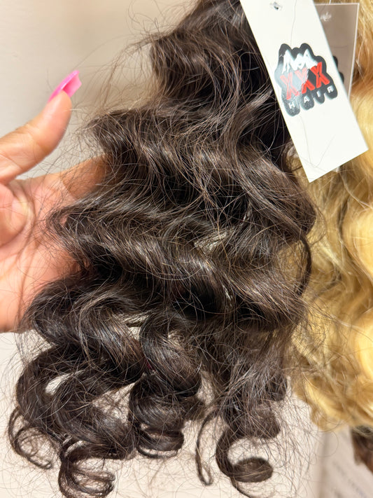 20” Raw Russian Brown Bouncy Hair Bundle
