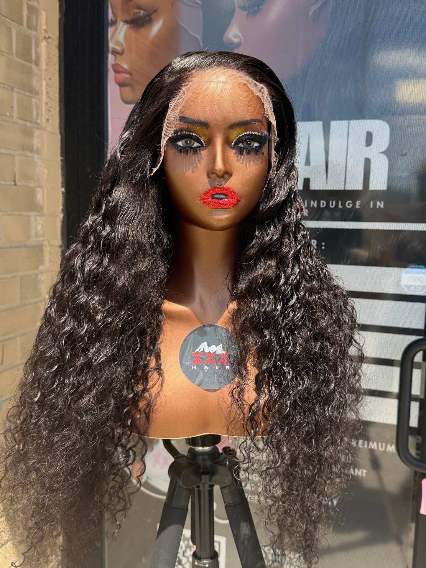 28” Virgin Water Wave HD 13*4 Lace Front Human Hair Wig