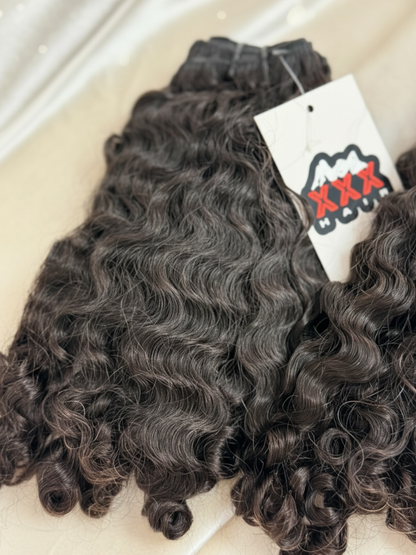 2 Bundles Raw Burmese Curly Hair Deal 12”12”