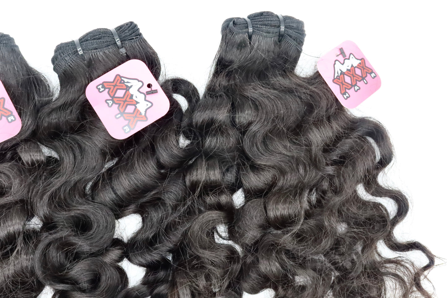 3 Bundles Raw Indian Wavy Curly 18”18”18” Human Hair Bundle Deal