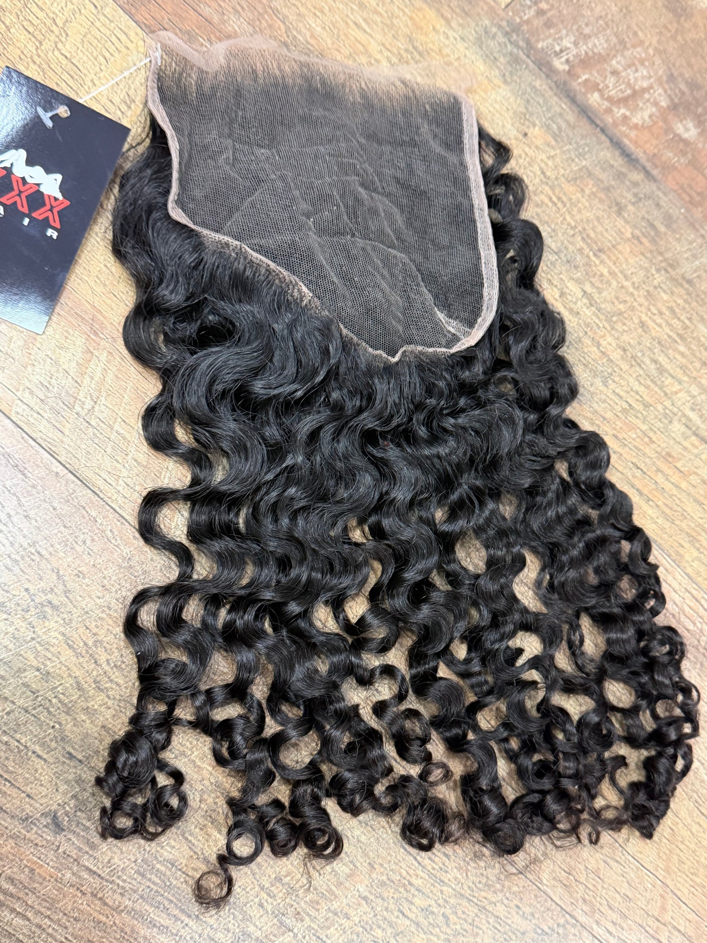 18” HD 6*6 Raw Burmese Curly Lace Closure