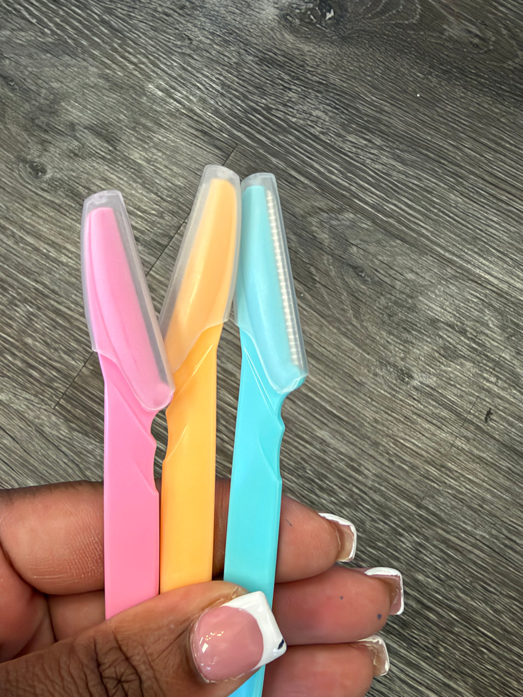2pcs Eyebrow Razors Kit Multicolor Facial Brow Trimmer Hair Removal Tool