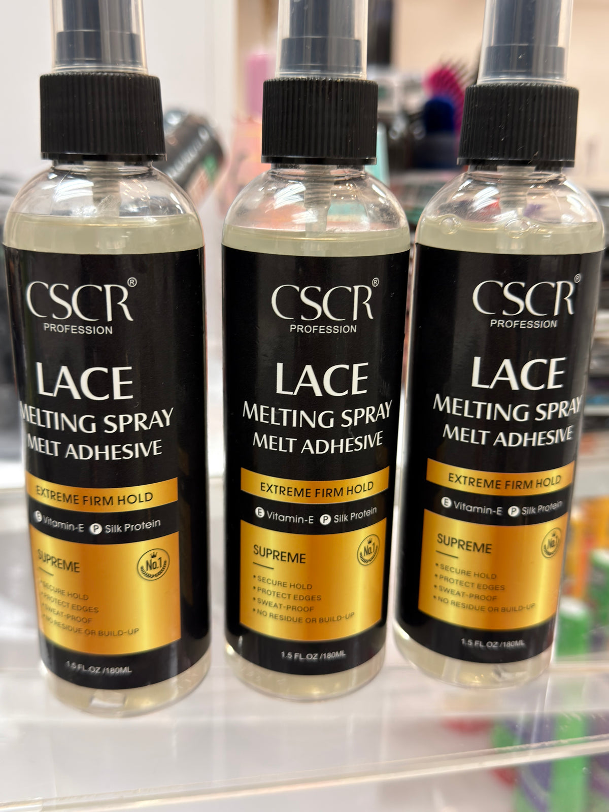 3 Bottles Of CSCR Lace Melting Spray Melt Adhensive Deal
