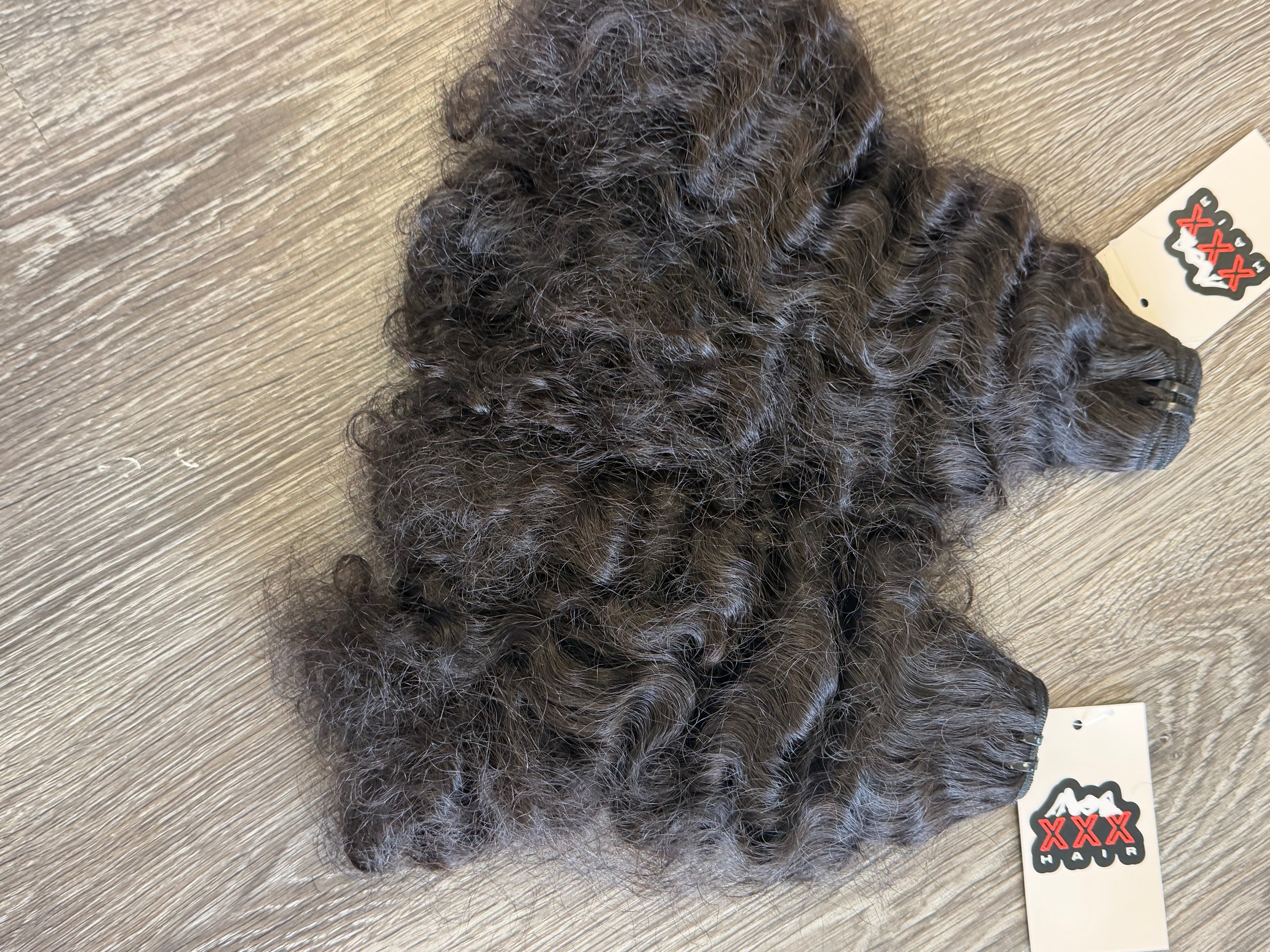 16” Raw Indian Curly Human Hair Bundle (SALE)