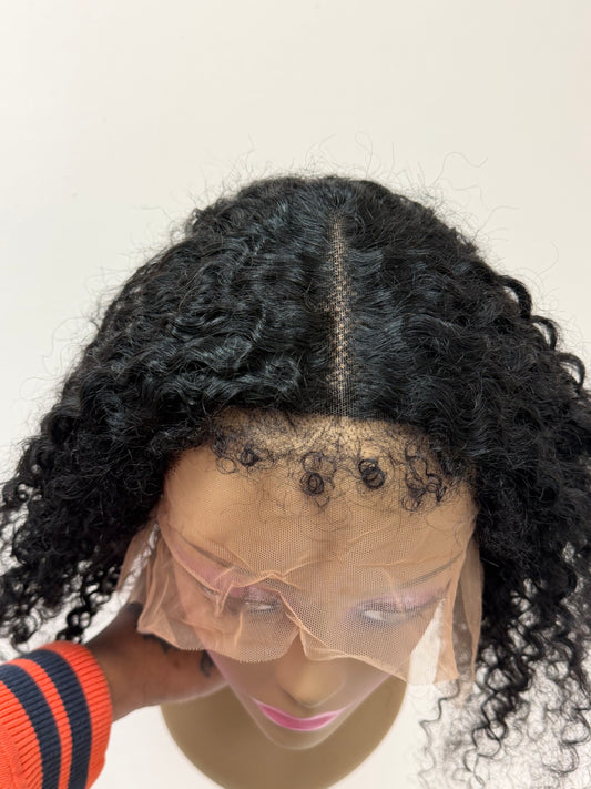 12” Afro kinky curly lace front 13*6 lace frontal wig