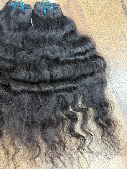 2 Bundles Of Raw Indian Curly Black Hair Deal 20”20”