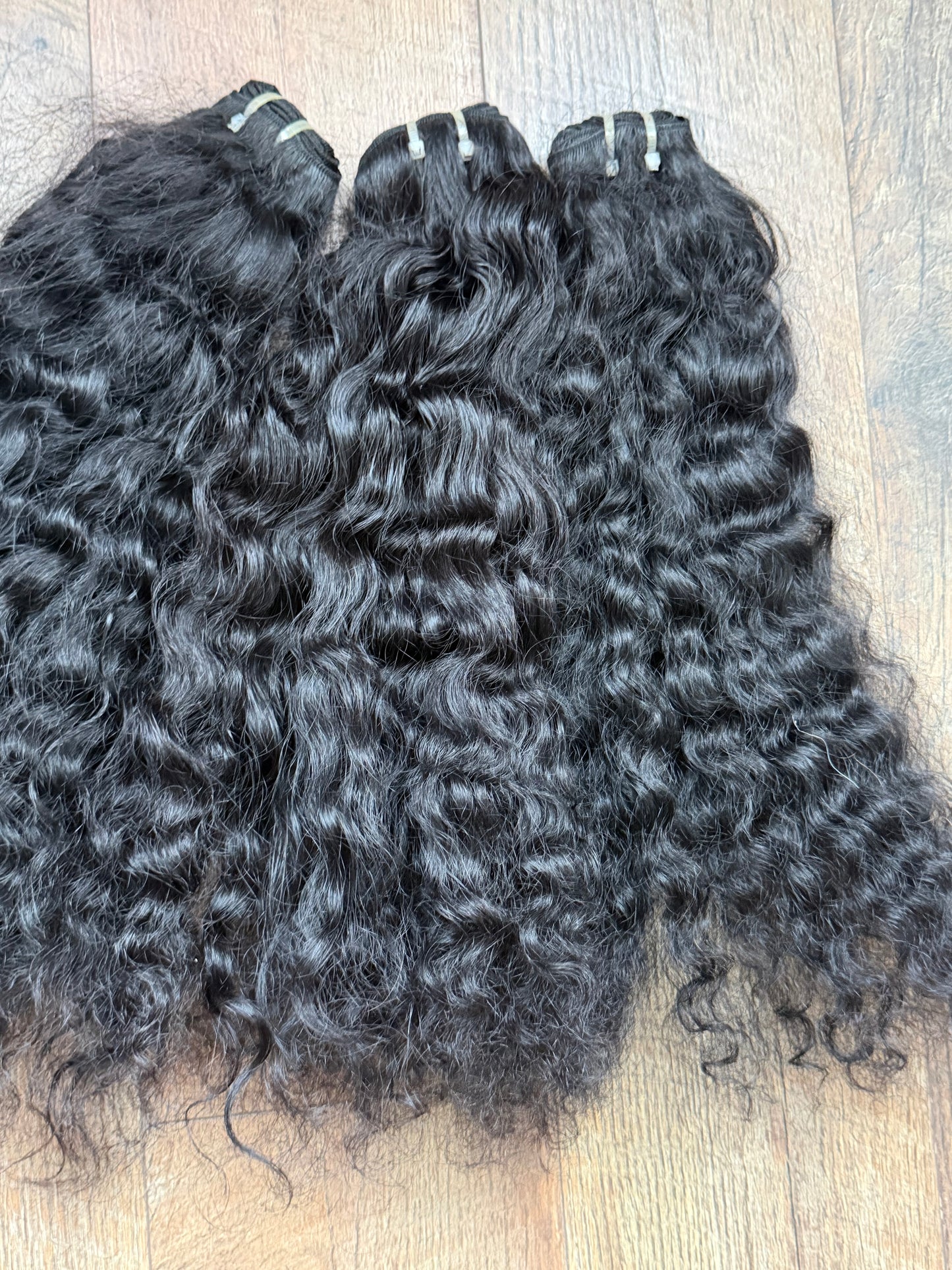 3 Bundles Of Raw Cambodian Curly Human Hair Deal 20”20”20” (SALE)