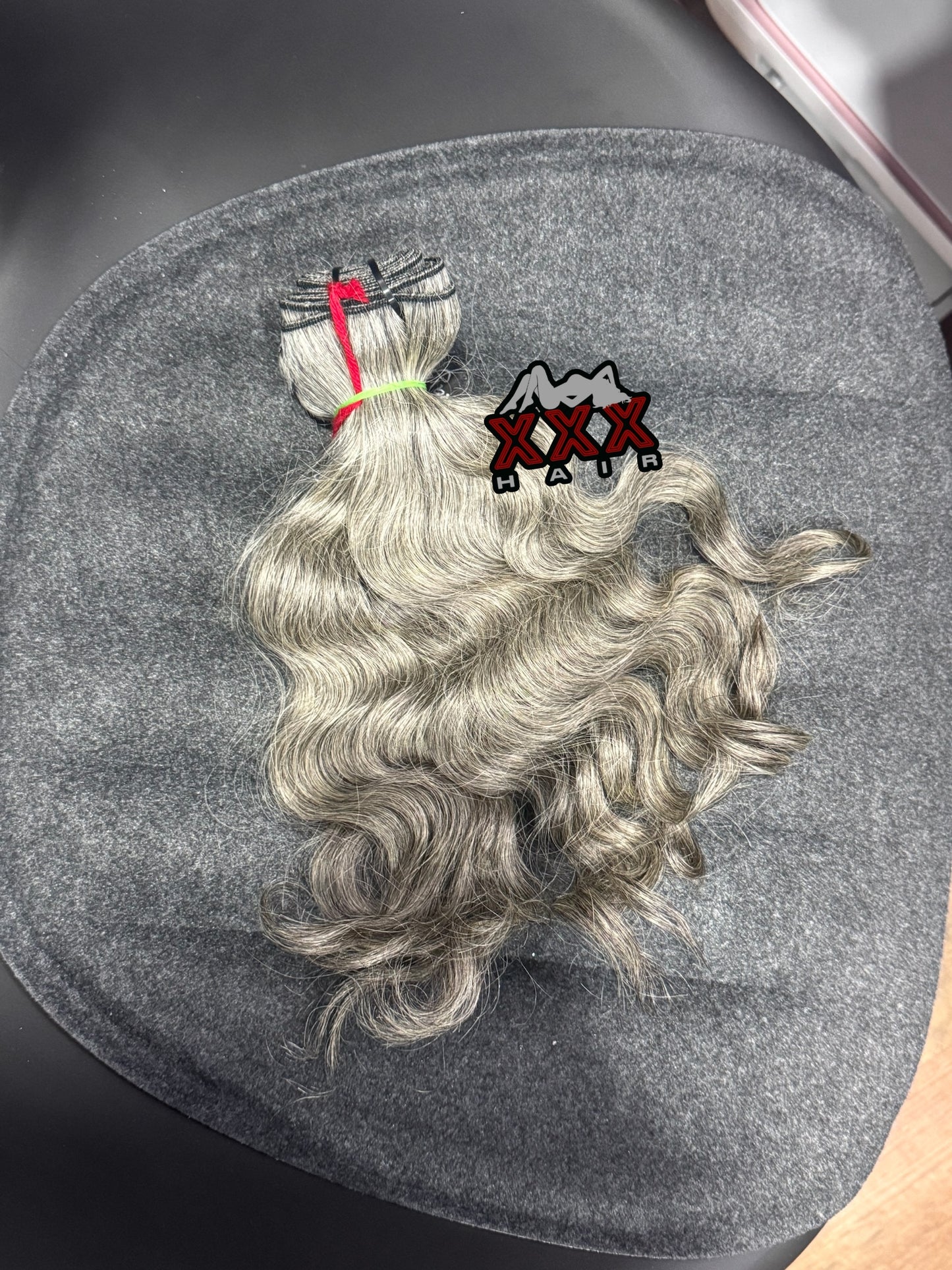 Raw Indian Wavy Grey Hair Bundle