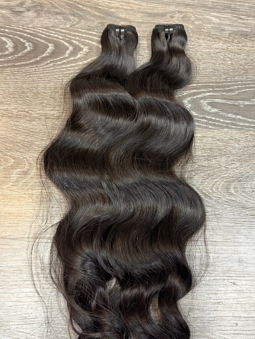 2 Bundles of 24” Raw Cambodian Wavy Human Hair