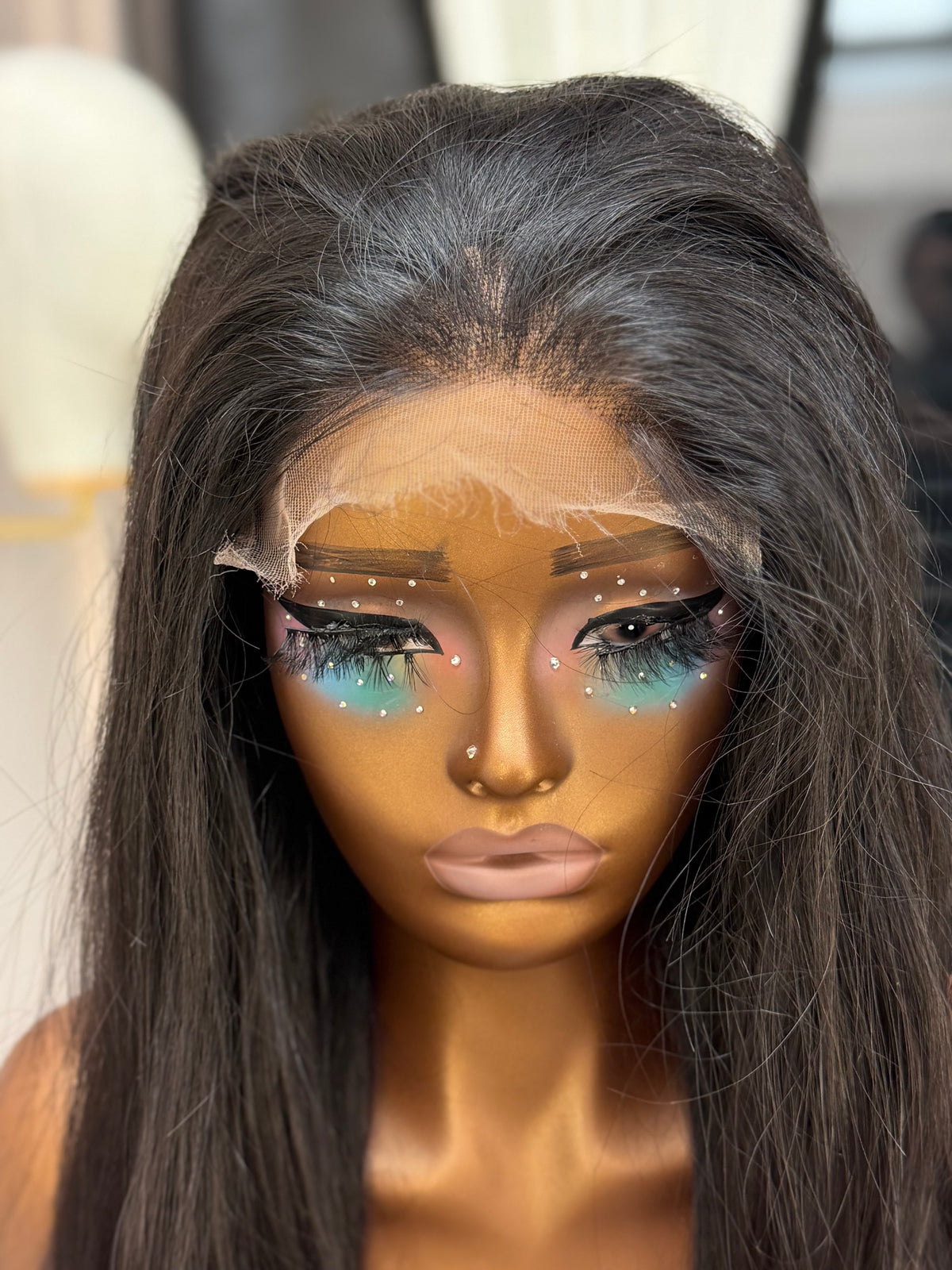 26” Raw Cambodian Straight HD 6*6 Lace Closure Human Hair Wig